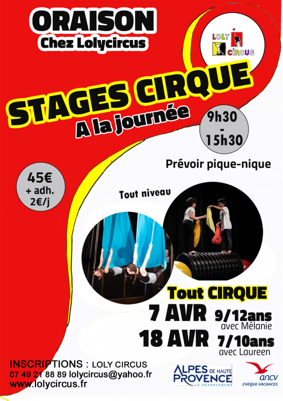 Stages journée avril