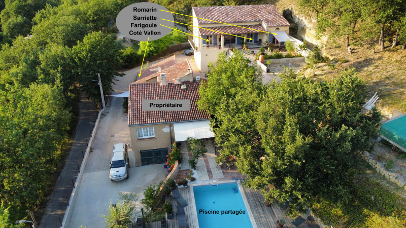 Vue d'ensemble aérienne - © Les Terrasses du Castelleras Vue d'ensemble aérienne