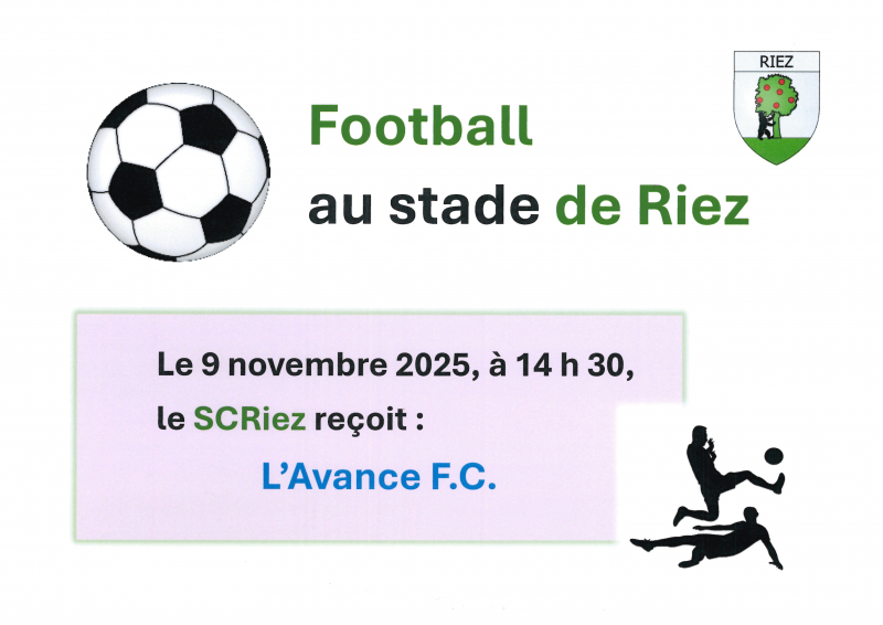 affiche rencontre du 9 novembre 2025 riez - l'avance - © DR Mairie de riez affiche rencontre du 9 novembre 2025 riez - l'avance