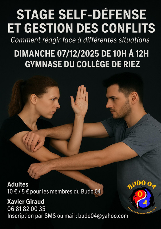 Stage self défense Stage self défense
