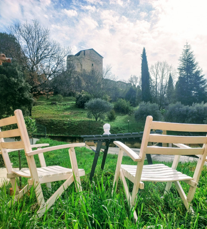 Le repaire des muses, Gréoux, terrasse