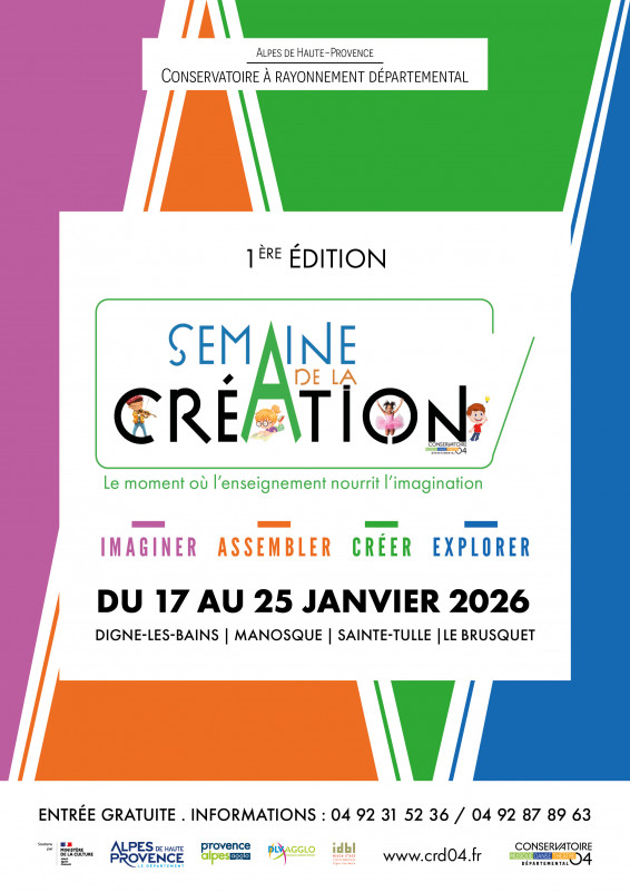 Affiche Semaine de la création