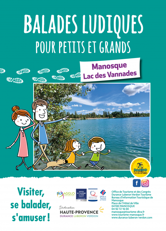 Randoland Manosque Lac des Vannades - © OTC DLVA Randoland Manosque Lac des Vannades