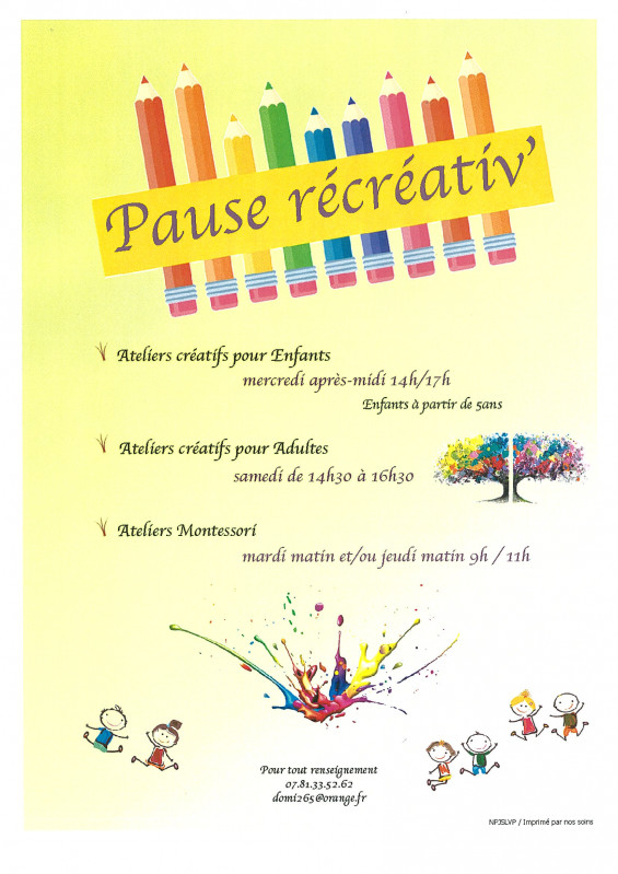 Affiche - © DR Pause récréativ' Affiche