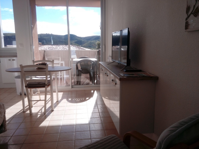 pièce de vie et terrasse