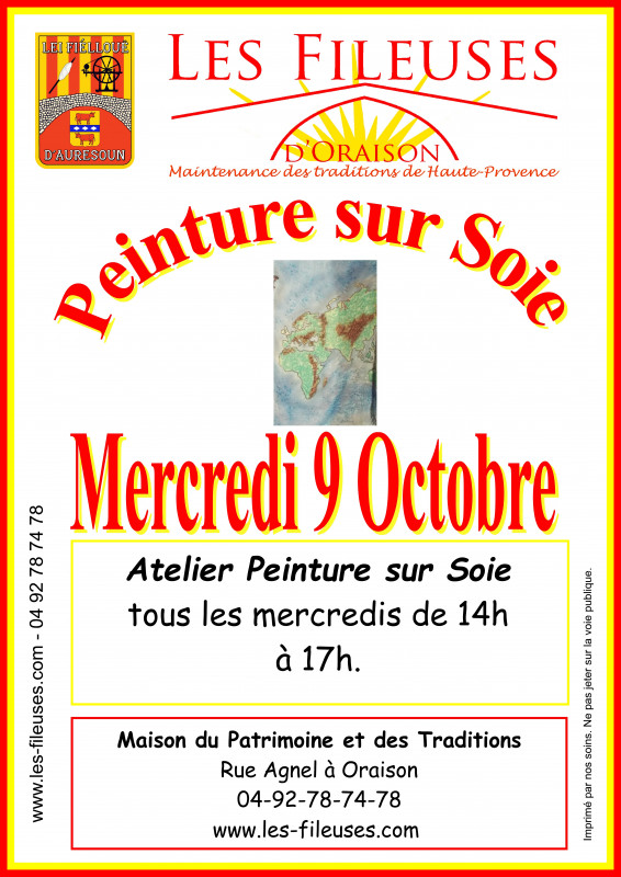 Affiche Peinture sur Soie