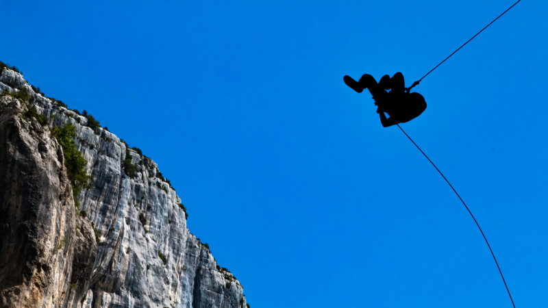 Rapel gorges du verdon - © Mathieu Simoulin Rapel gorges du verdon