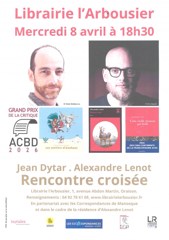 Rencontre croisée avec Jean Dyter et Alexandre Lenot_Oraison