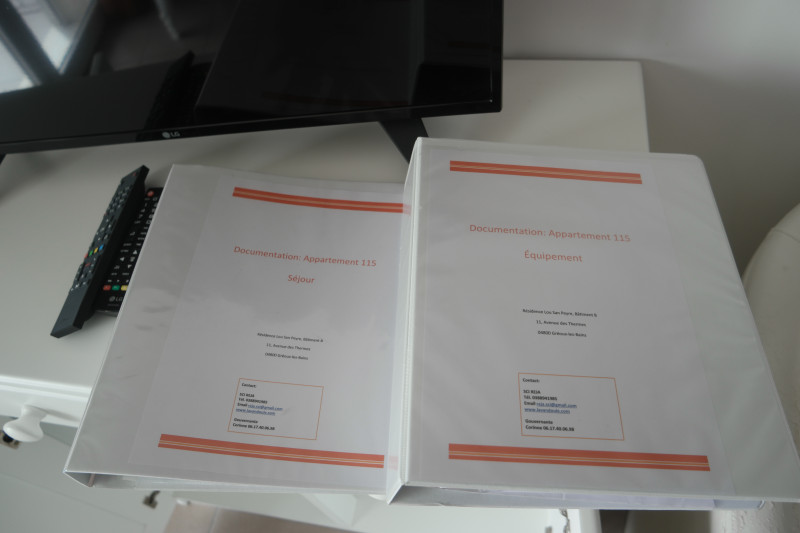 Documentation équipement et séjour