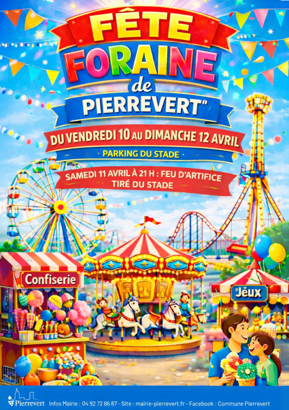 Fete foraine Pierrevert 2026
