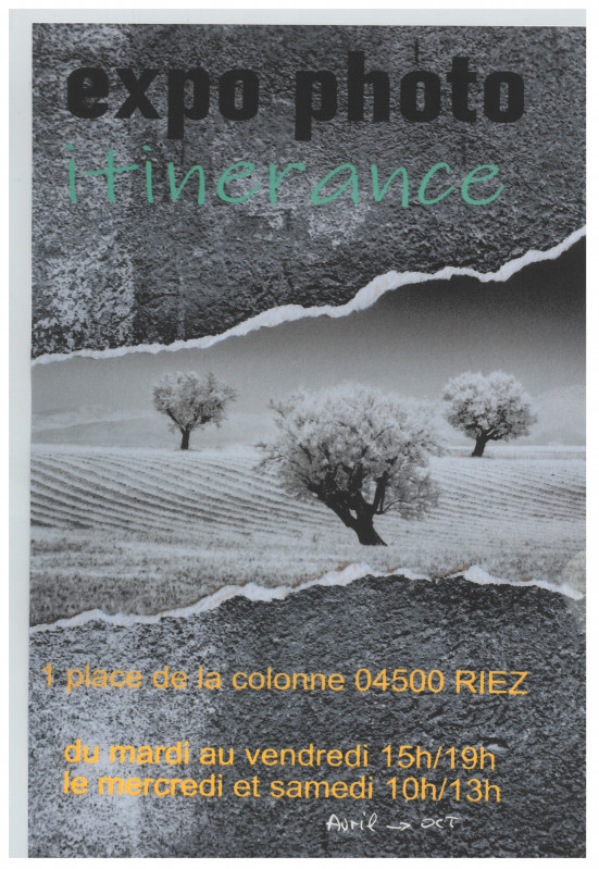 Exposition de photos - Itinérance_Riez