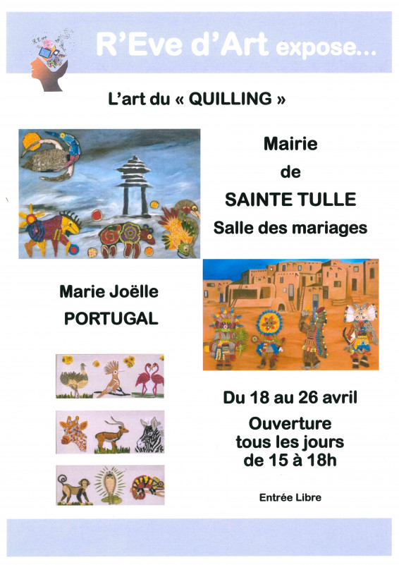 Exposition L'Art du Quilling_Sainte-Tulle Exposition L'Art du Quilling_Sainte-Tulle