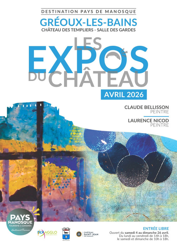 Les Expos du Château - avril_Gréoux-les-Bains Les Expos du Château - avril_Gréoux-les-Bains