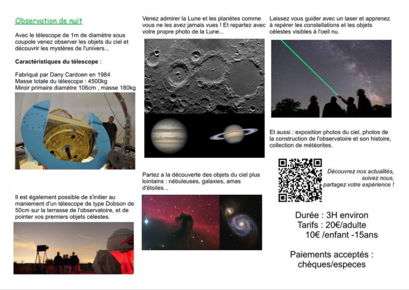 Flyer verso - © Les coupoles de Puimichel Flyer verso