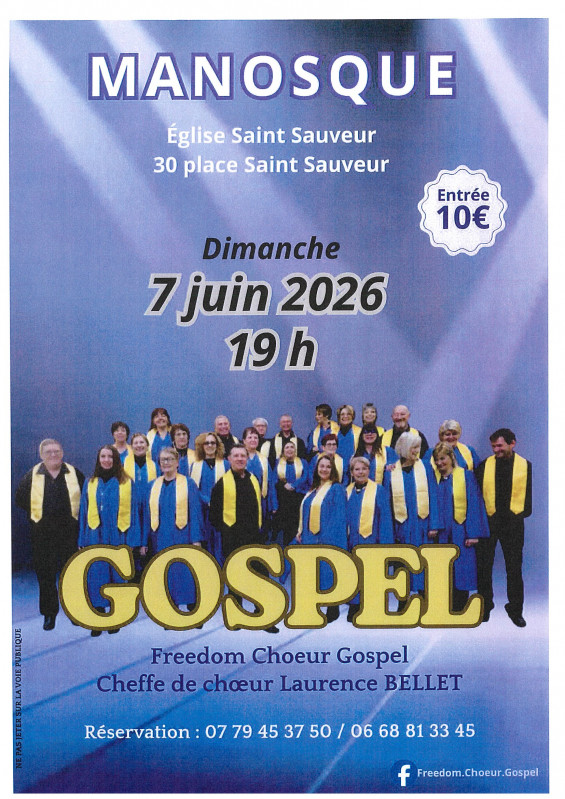 Concert Freedom Choeur Gospel_Manosque