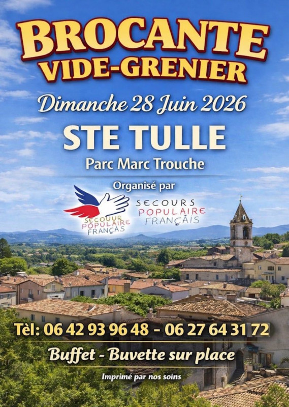 Vide grenier du Secours Populaire_Sainte-Tulle