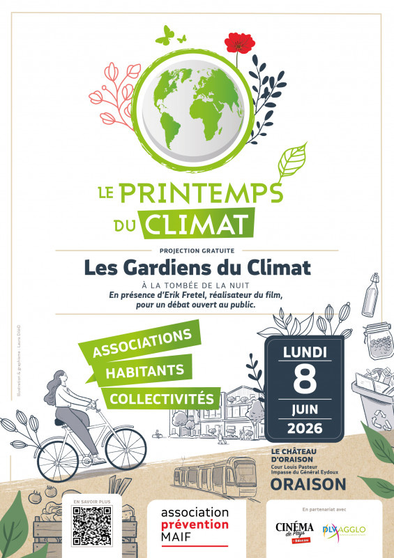 Affiche Gardiens du Climat Oraison - © Association Prévention MAIF Affiche Gardiens du Climat Oraison