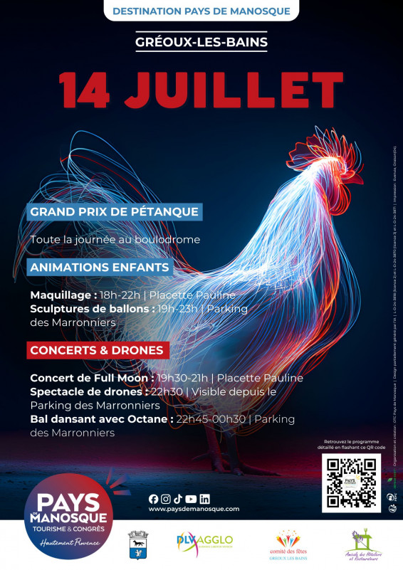 Festivités du 14 juillet à Gréoux-les-Bains_Gréoux-les-Bains