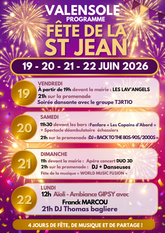Programme St Jean  26