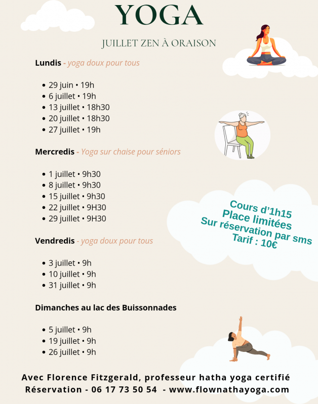 Yoga au lac des Buissonnades_Oraison