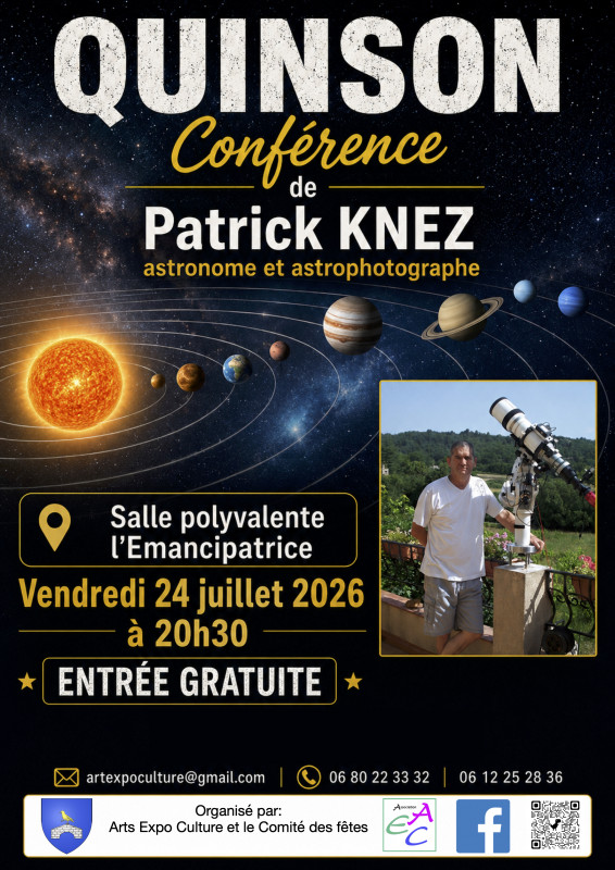 affiche conference Patrick KNEZ