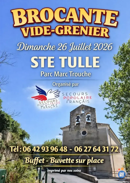 Vide grenier du Secours Populaire_Sainte-Tulle