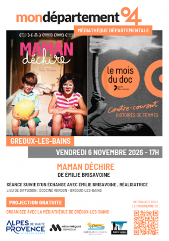 Mois du Film documentaire : projection d'un documentaire_Gréoux-les-Bains