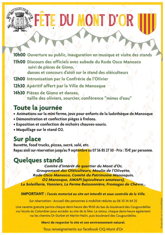 Fête du Mont d'Or 2026_Manosque - © CIQ Mont d'Or Fête du Mont d'Or 2026_Manosque