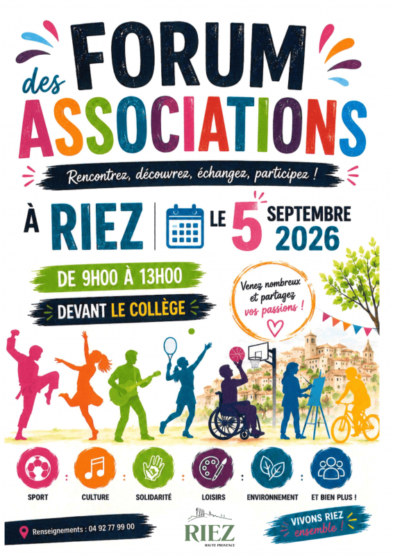 affiche asso - © DR : mairie de riez affiche asso