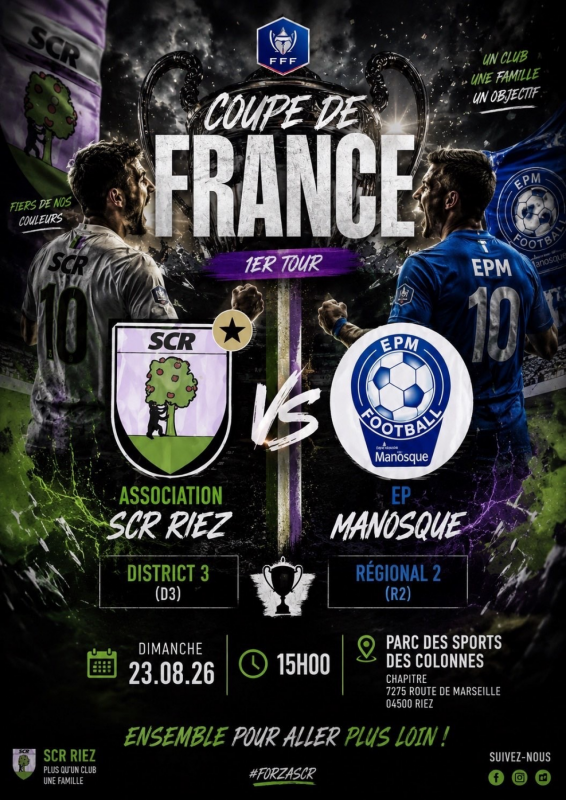 affiche foot riez coupe de France