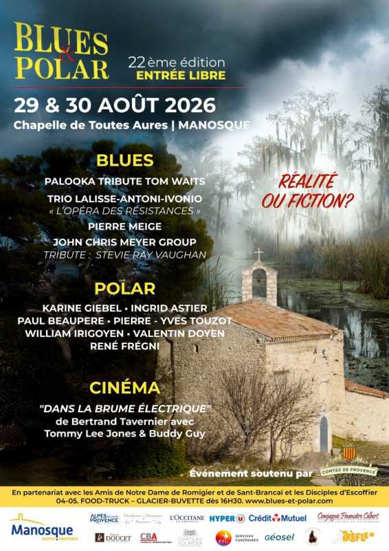 Festival Blues & Polar 2026 - 22ème édition_Manosque Festival Blues & Polar 2026 - 22ème édition_Manosque