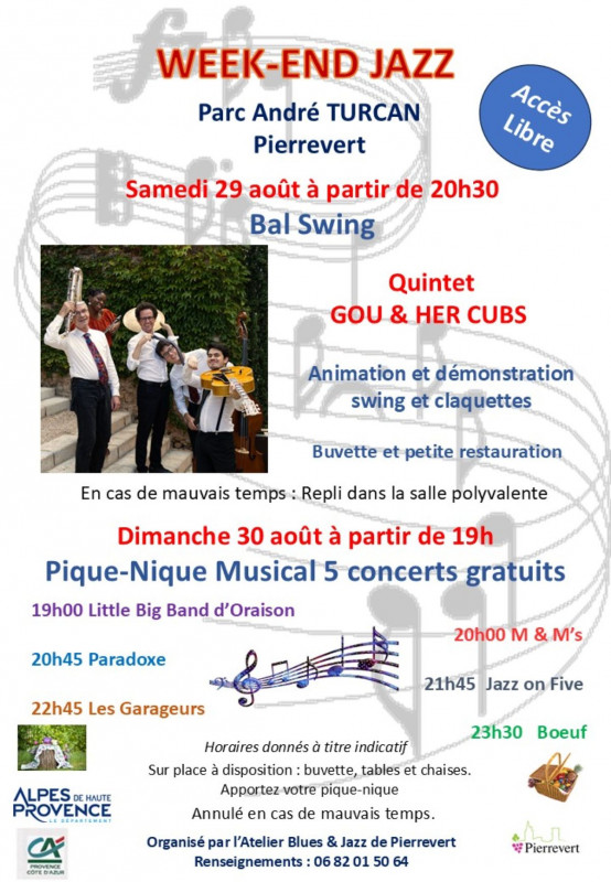 Week End Jazz : Bal Swing_Pierrevert