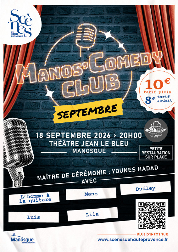 Manos' Comedy CLub - © communication DLVAgglo Manos' Comedy CLub