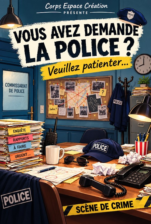 Pièce de théâtre : Vous avez demandé la police... ? Veuillez patienter..._Oraison - © DR Médiathèque DLVA Pièce de théâtre : Vous avez demandé la police... ? Veuillez patienter..._Oraison