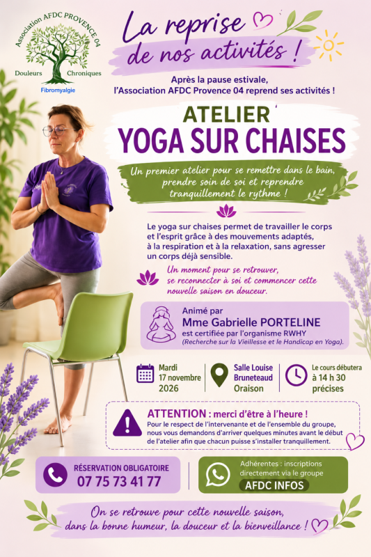 Yoga sur chaise