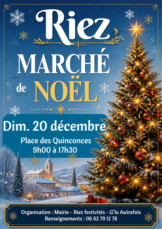 Marché de Noël_Riez - © DR G'LU Autrefois Marché de Noël_Riez