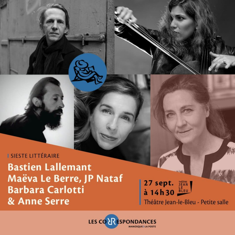 Festival Les Correspondances - Sieste littéraire avec Anne Serre
